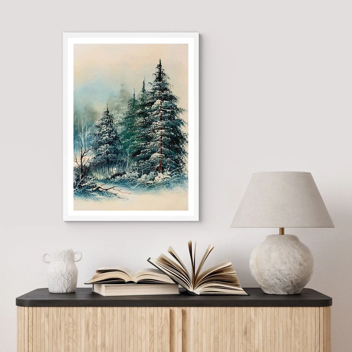 Poster in een witte lijst - Klaar voor kerst - 40x50 cm