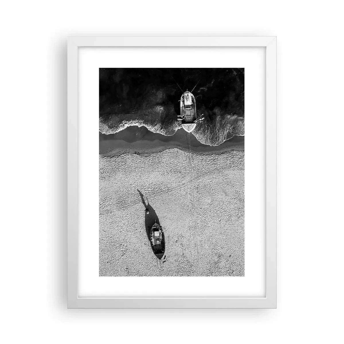 Poster in een witte lijst - Nog steeds aan de oever… - 30x40 cm