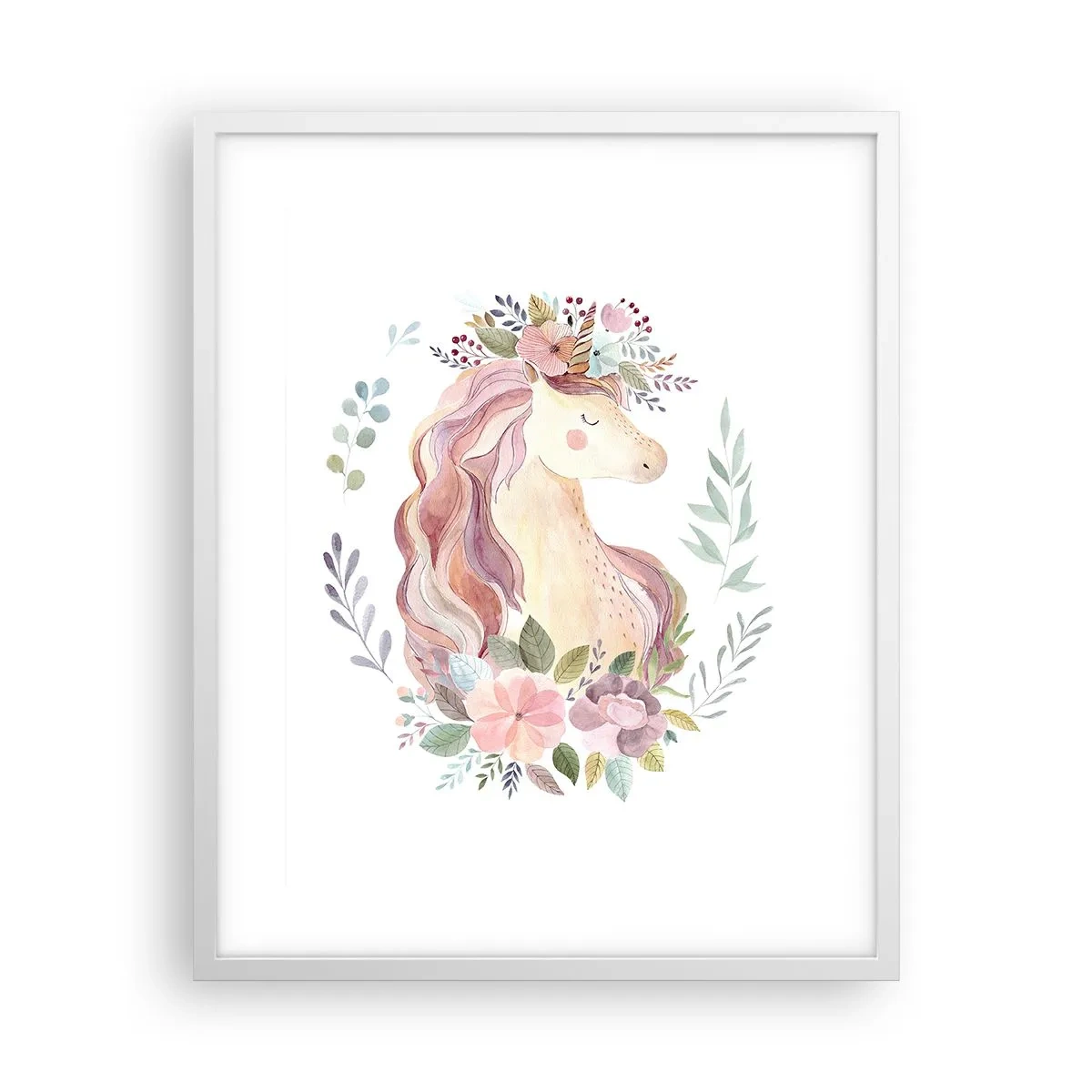 Poster in een witte lijst - Een uitnodiging in de wereld van sprookjes - 40x50 cm