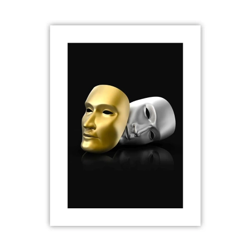 Poster - Het leven is theater - 30x40 cm