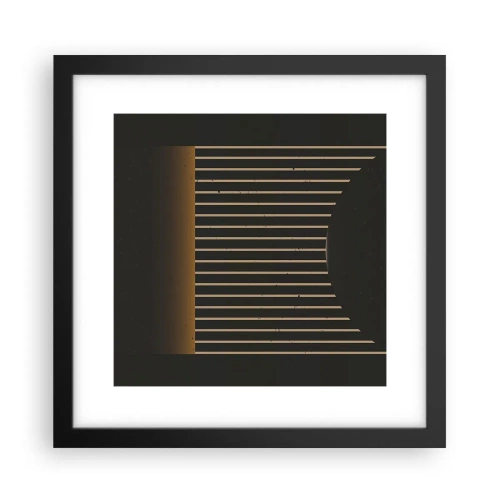 Poster in een zwarte lijst - Verken de duisternis - 30x30 cm