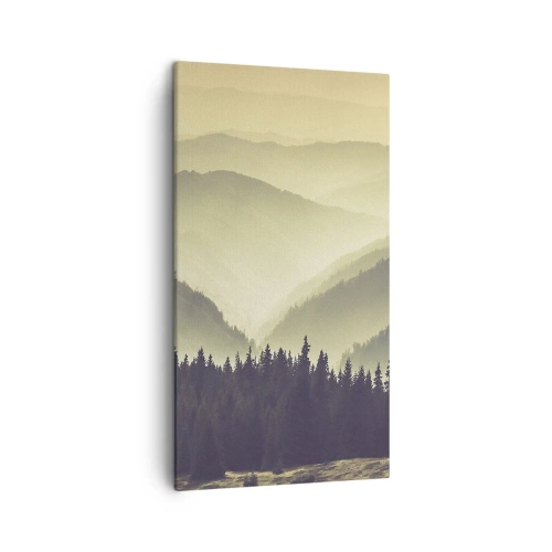 Schilderen op canvas - Achter de zeven bergen... - 45x80 cm