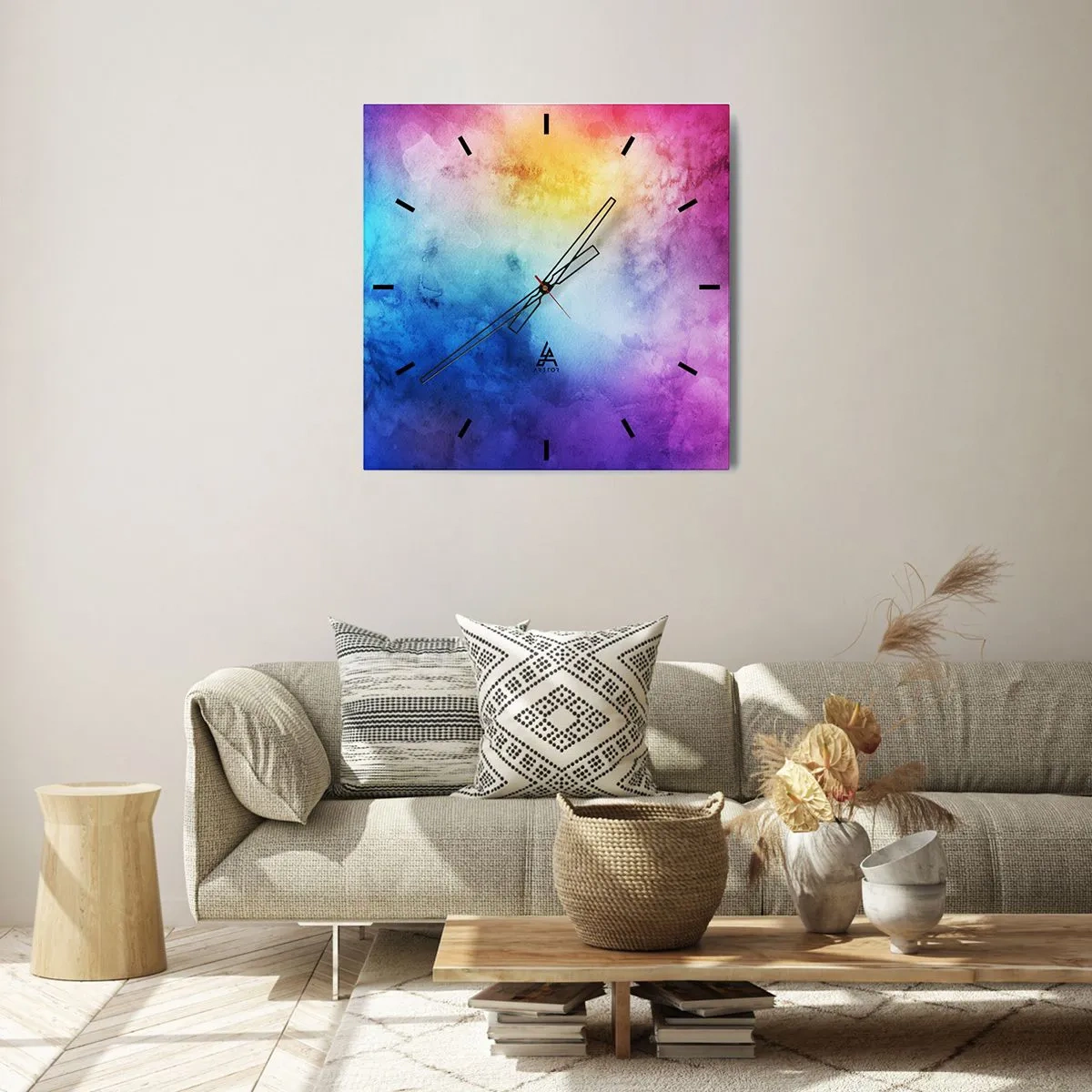 Wandklok - Klok - Bijna in de wolken - 40x40 cm