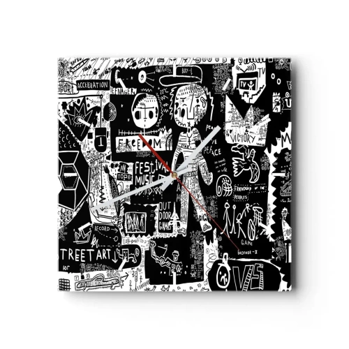 Wandklok - Klok - Geestelijke jeugd van wet en vreugde - 30x30 cm