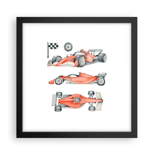 Poster in een zwarte lijst - Jaag je droom na - 30x30 cm