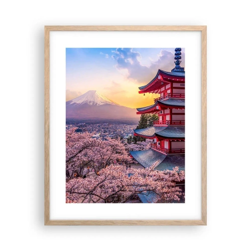 Een poster in een licht eiken lijst - De essentie van de Japanse geest - 40x50 cm