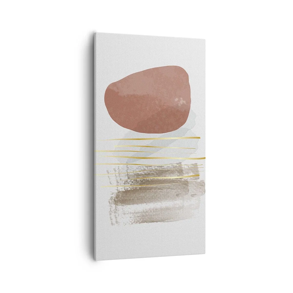 Schilderen op canvas - Abstracte zuilengalerij - 55x100 cm