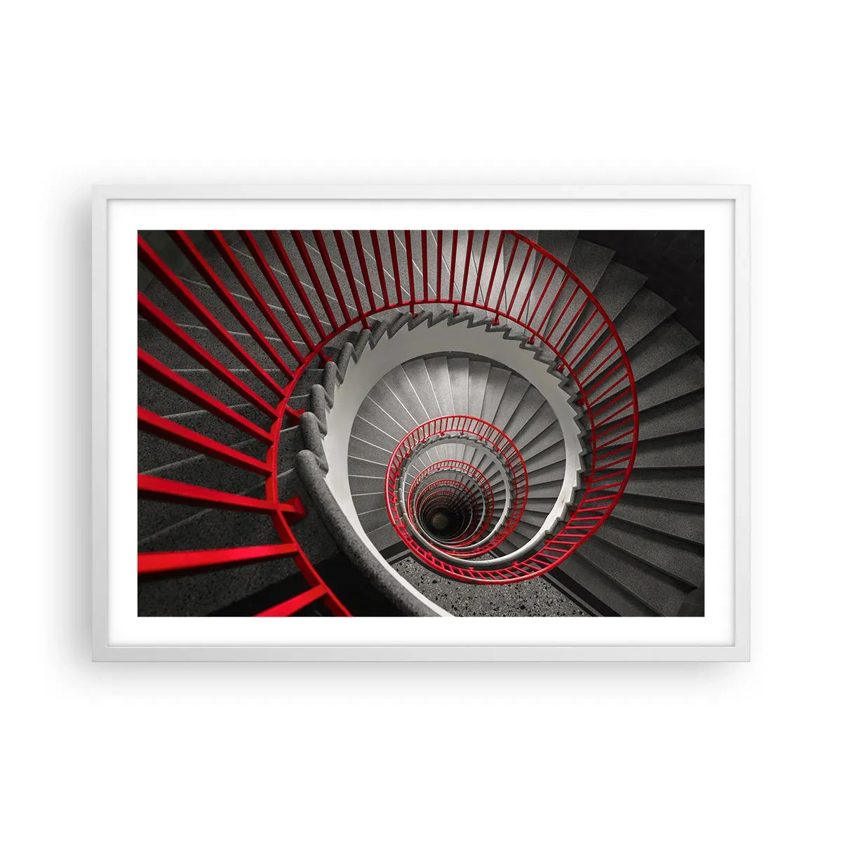 Poster in een witte lijst - Architectuur plezier - 70x50 cm