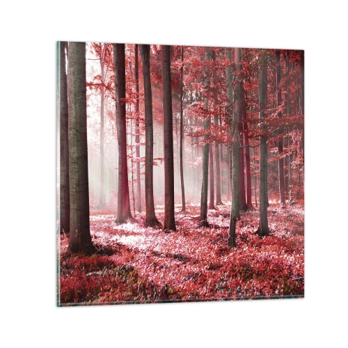 Schilderen op glas - Rood is net zo mooi - 50x50 cm