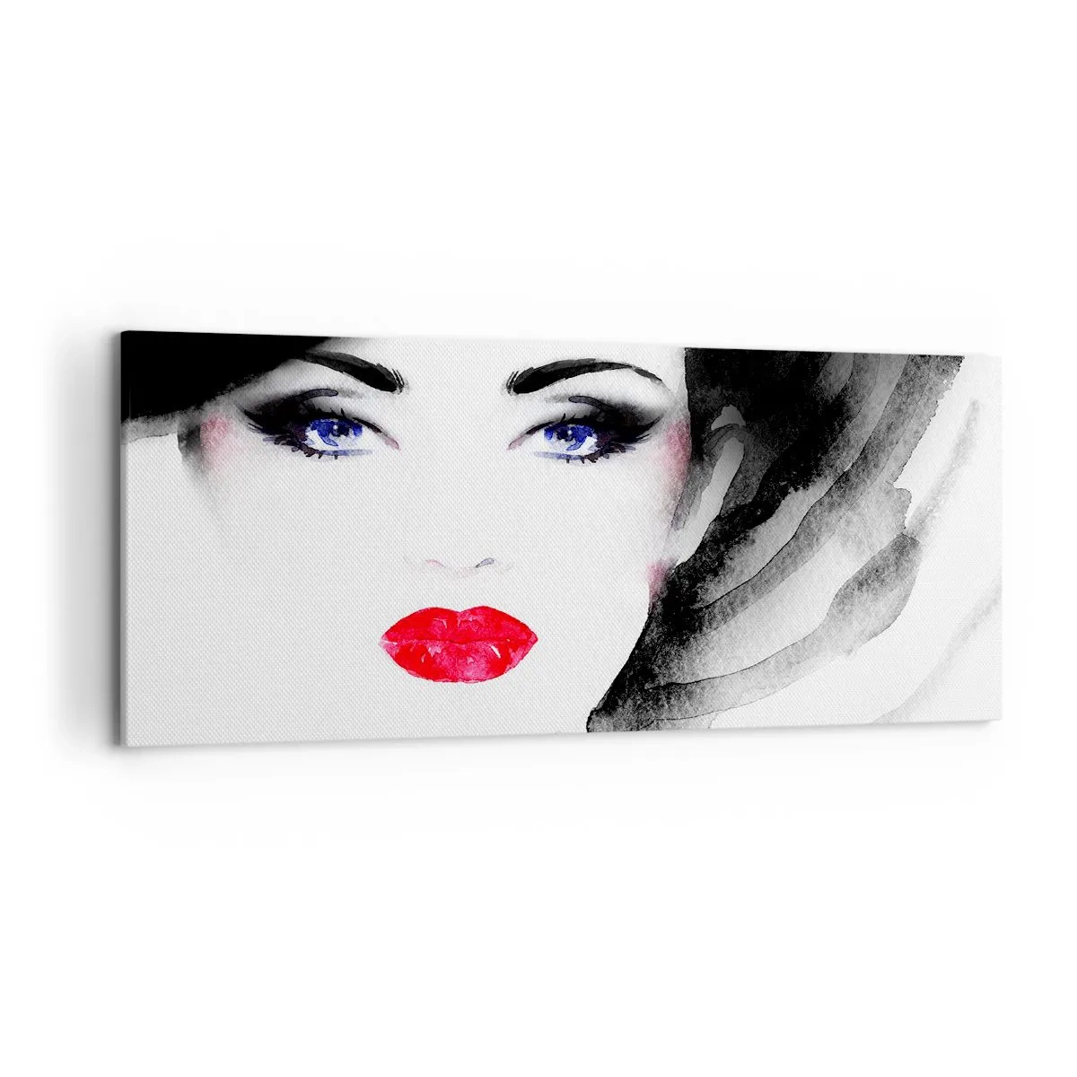 Schilderen op canvas - Hij duwt terug en roept - 120x50 cm