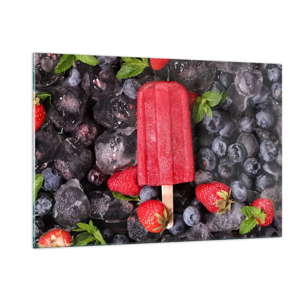 Schilderen op glas - De smaak van hete zomer - 120x80 cm