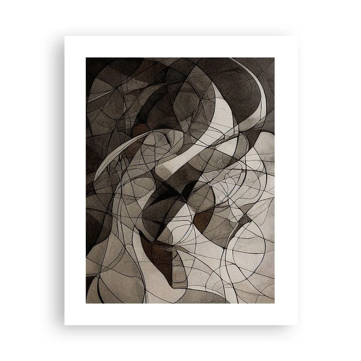 Poster - Circulatie van aardekleuren - 40x50 cm