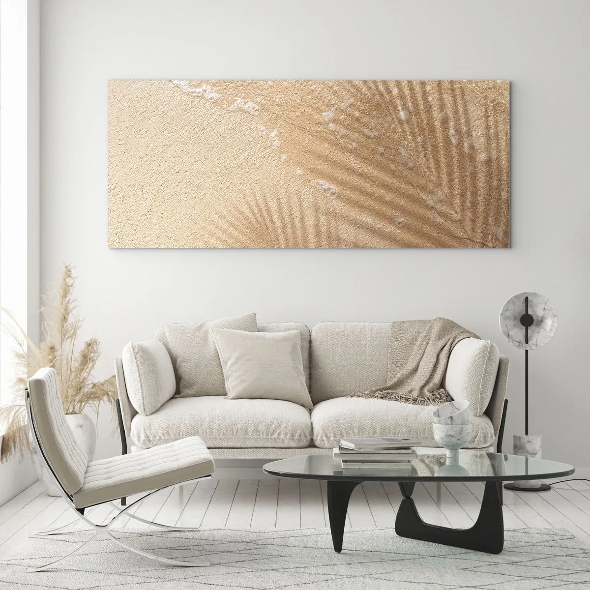 Schilderen op glas - De schaduw van een hete zomer - 120x50 cm