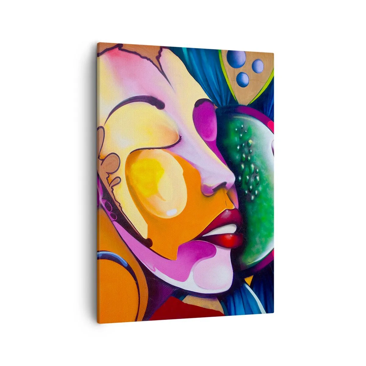 Schilderen op canvas - Aanraken met kleur - 50x70 cm