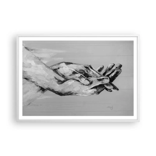 Poster in een witte lijst - Begin… - 100x70 cm