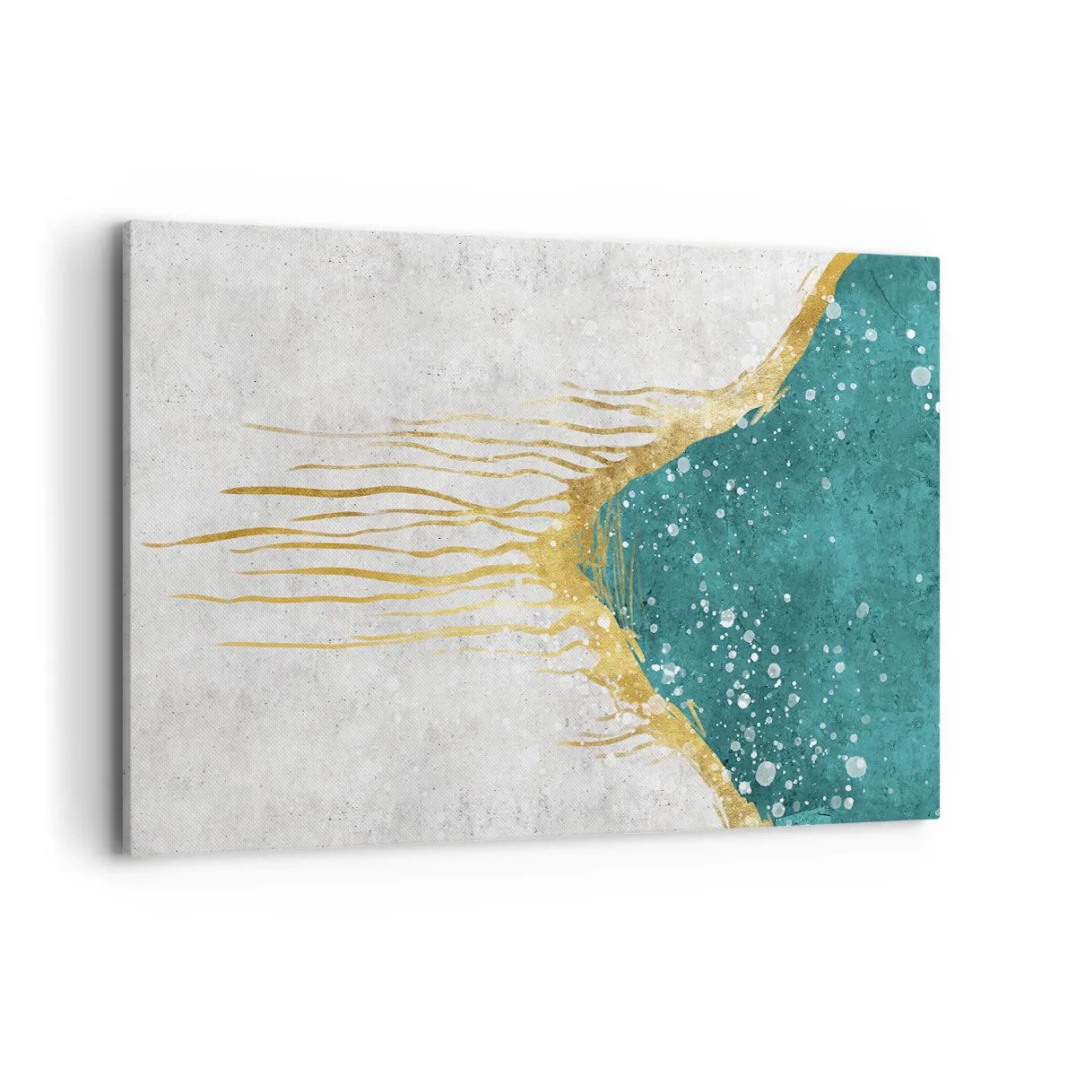 Schilderen op canvas - Gouden vloed - 120x80 cm