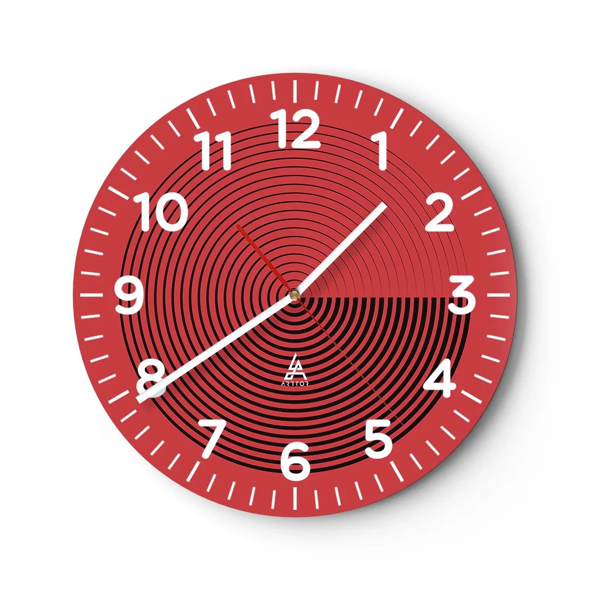 Wandklok - Klok - Circulaire beweging - 30x30 cm