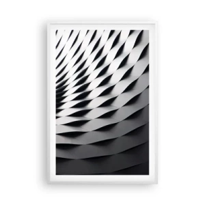 Poster in een witte lijst - Aan de oppervlakte van de golven - 61x91 cm