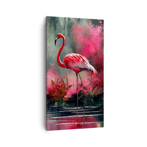 Schilderen op canvas - Een les in natuurlijke gratie - 45x80 cm