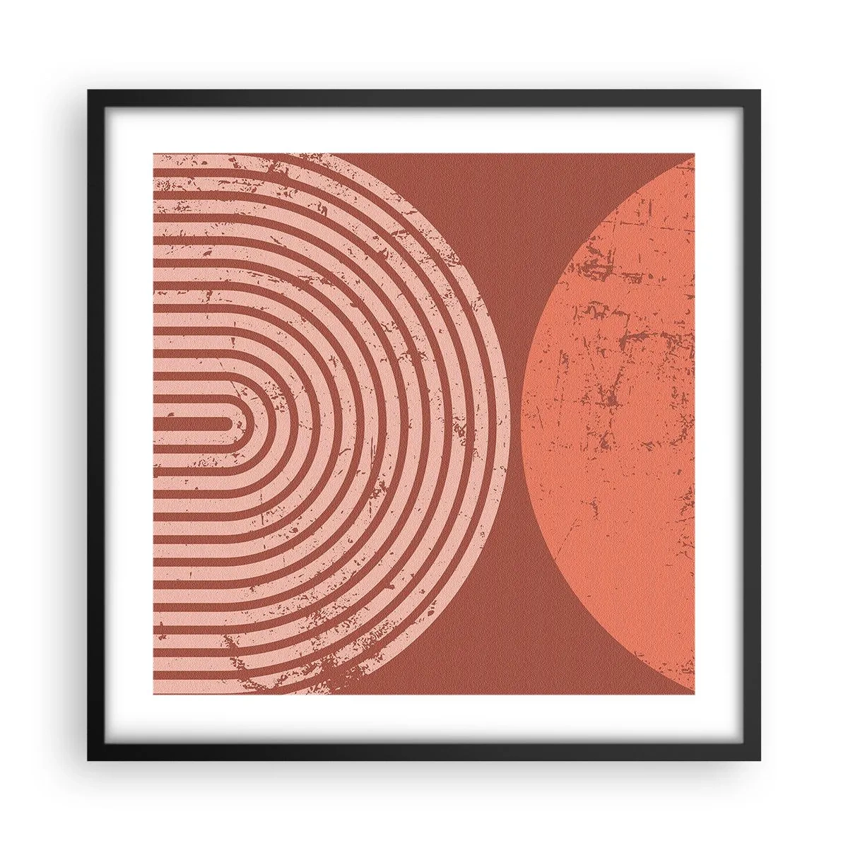 Poster in een zwarte lijst - Een nauwe band - 50x50 cm