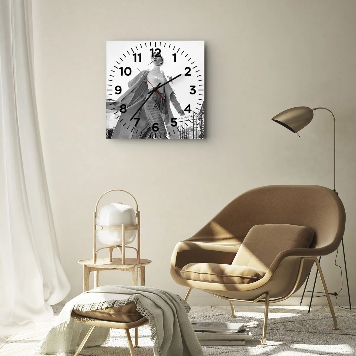 Wandklok - Klok - Ga je mee? - 40x40 cm