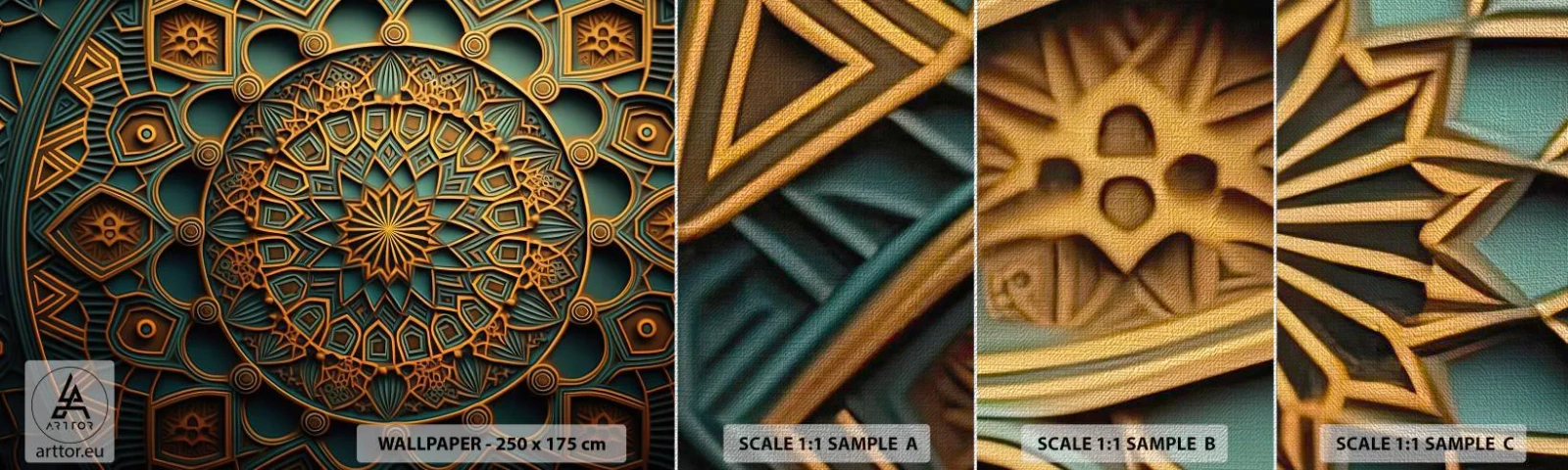 Fotobehang Monster Premium Canvas - In Arabische sfeer - Mozaïek, Arabisch, Decoraties - 100x30 cm