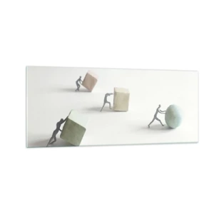 Schilderen op glas - Puur leven - 100x40 cm