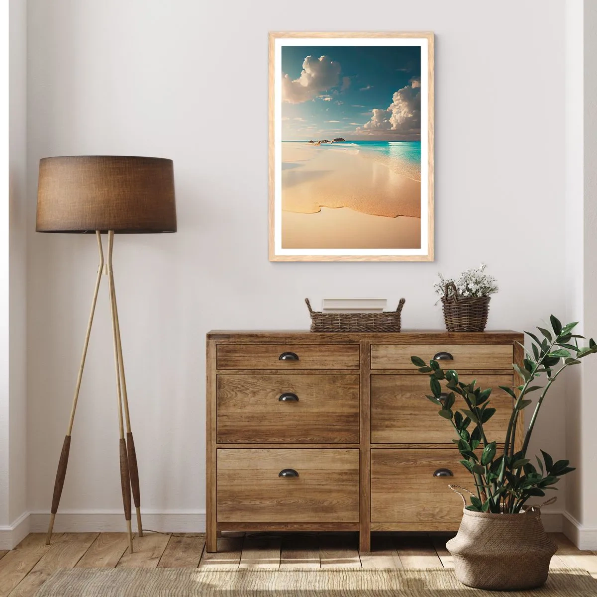 Een poster in een licht eiken lijst - Een droomdag - 61x91 cm