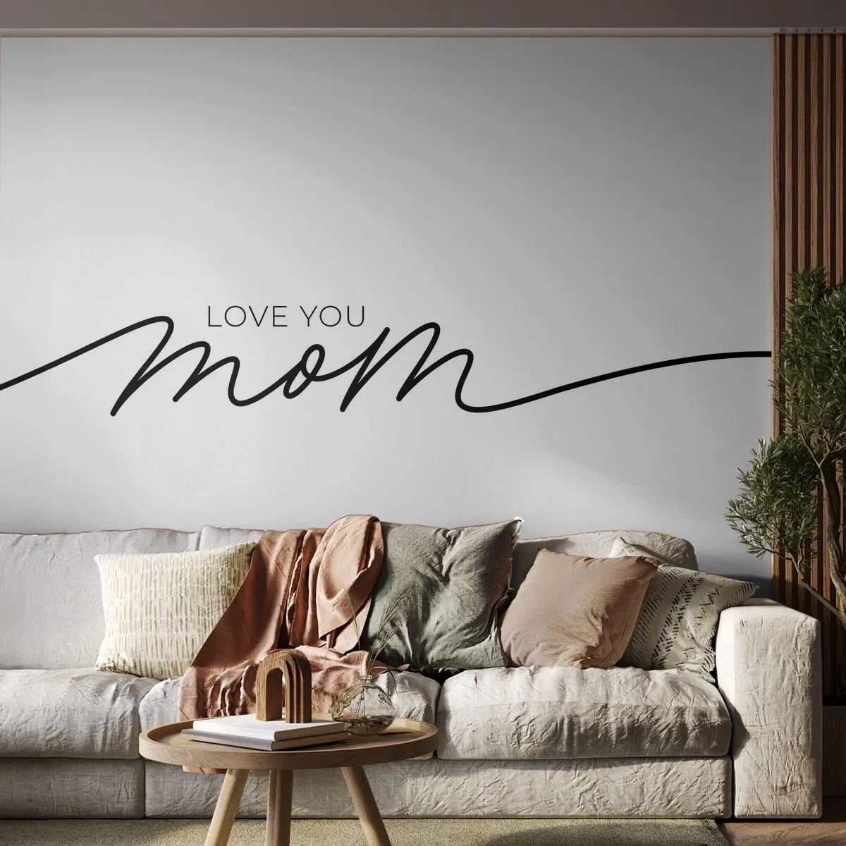 Fotobehang Premium Sand - Grote emotie - Typografie, Bevestiging, Maxim - 100x70 cm