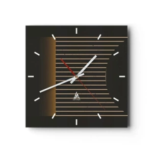 Wandklok - Klok - Verken de duisternis - 30x30 cm
