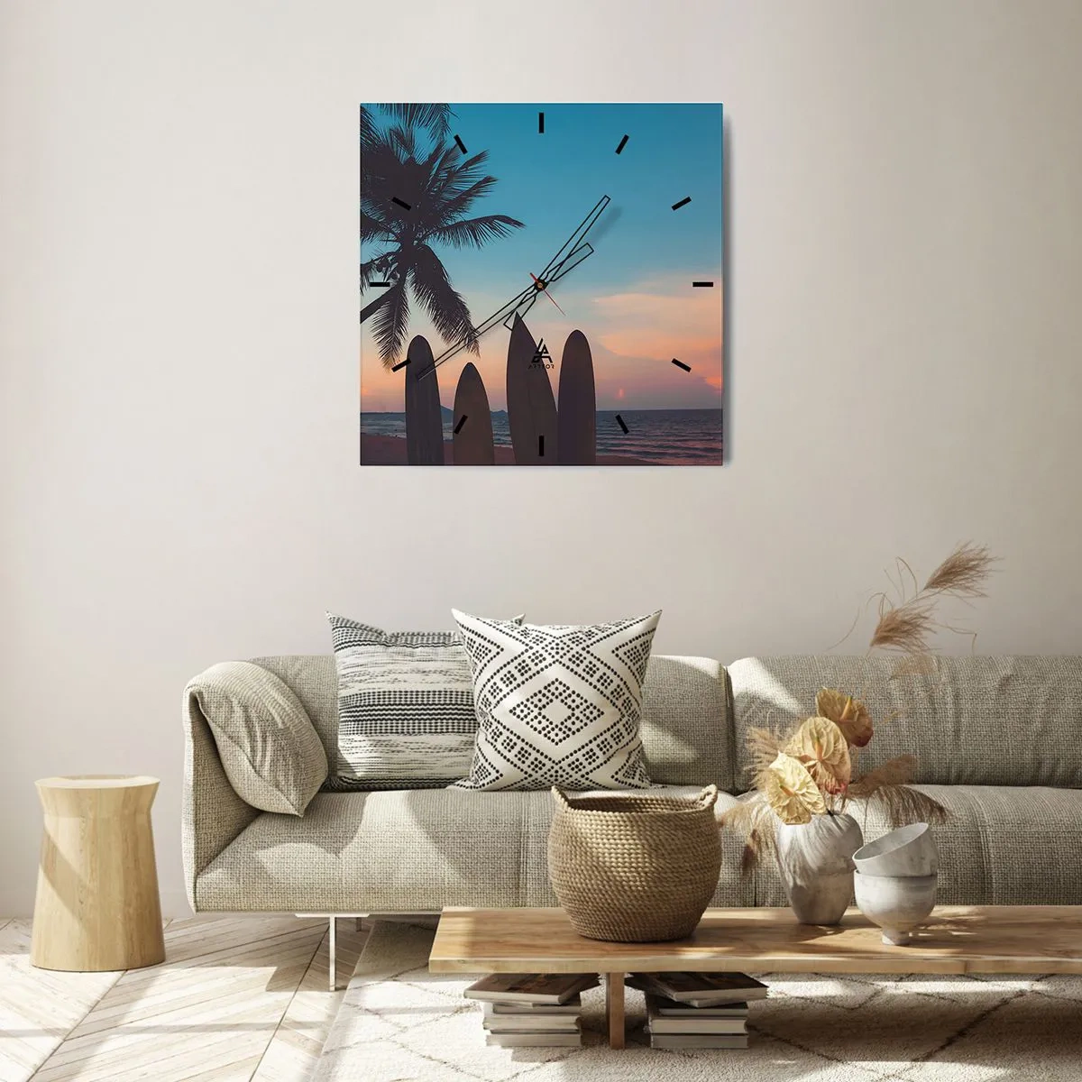 Wandklok - Klok - Morgen wordt ook leuk - 40x40 cm