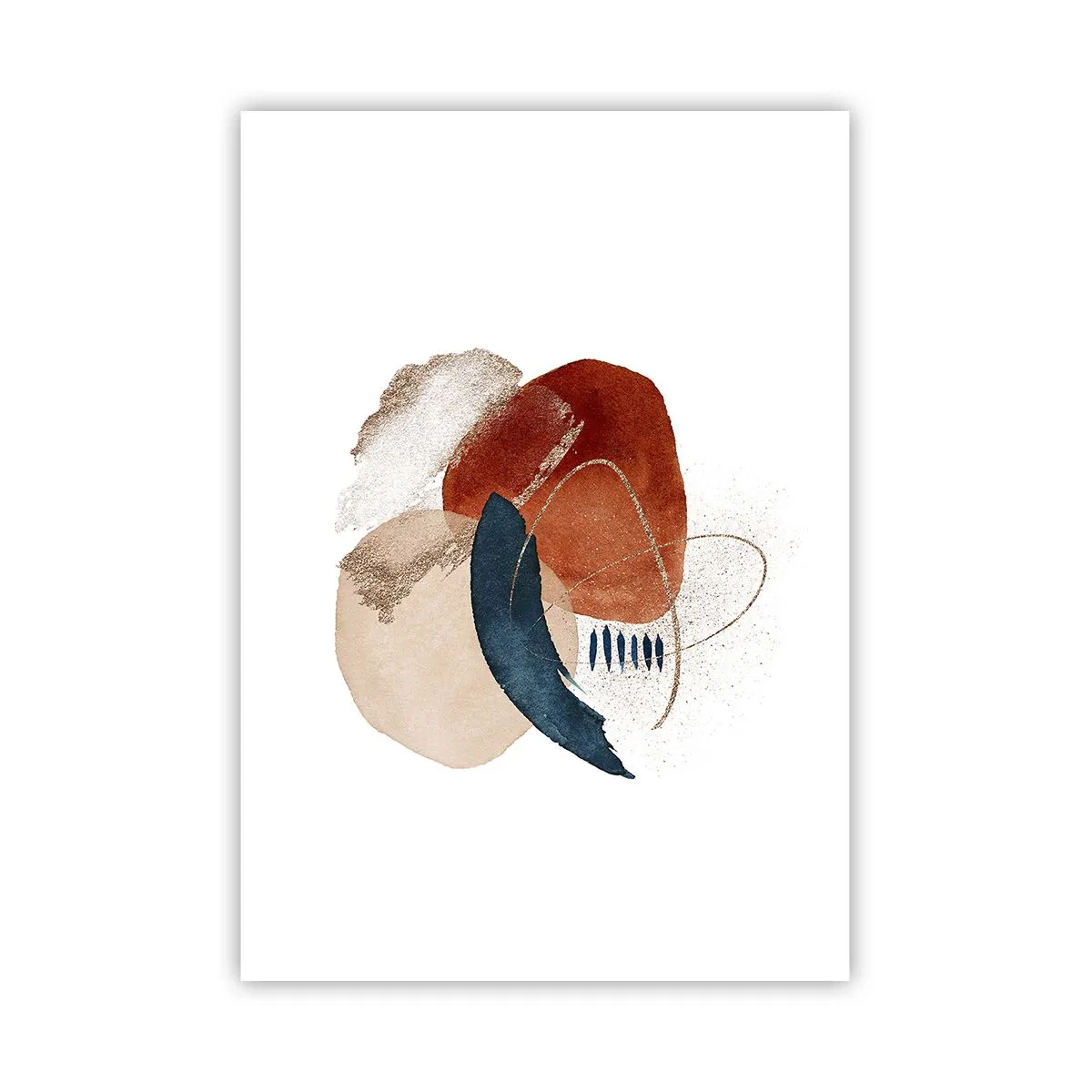 Poster - Ovale compositie - 70x100 cm