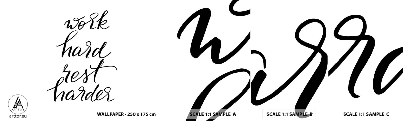 Fotobehang Staaltje Standard Eco - Levensbalans - Typografie, Bevestiging, Maxim - 100x30 cm