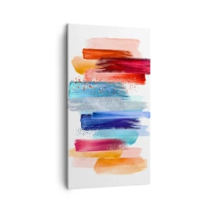 Schilderen op canvas - Omhoog en omlaag - 45x80 cm