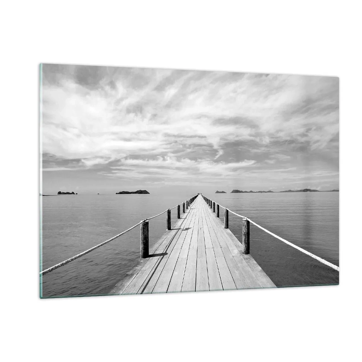 Schilderen op glas - Of misschien een reis... - 120x80 cm