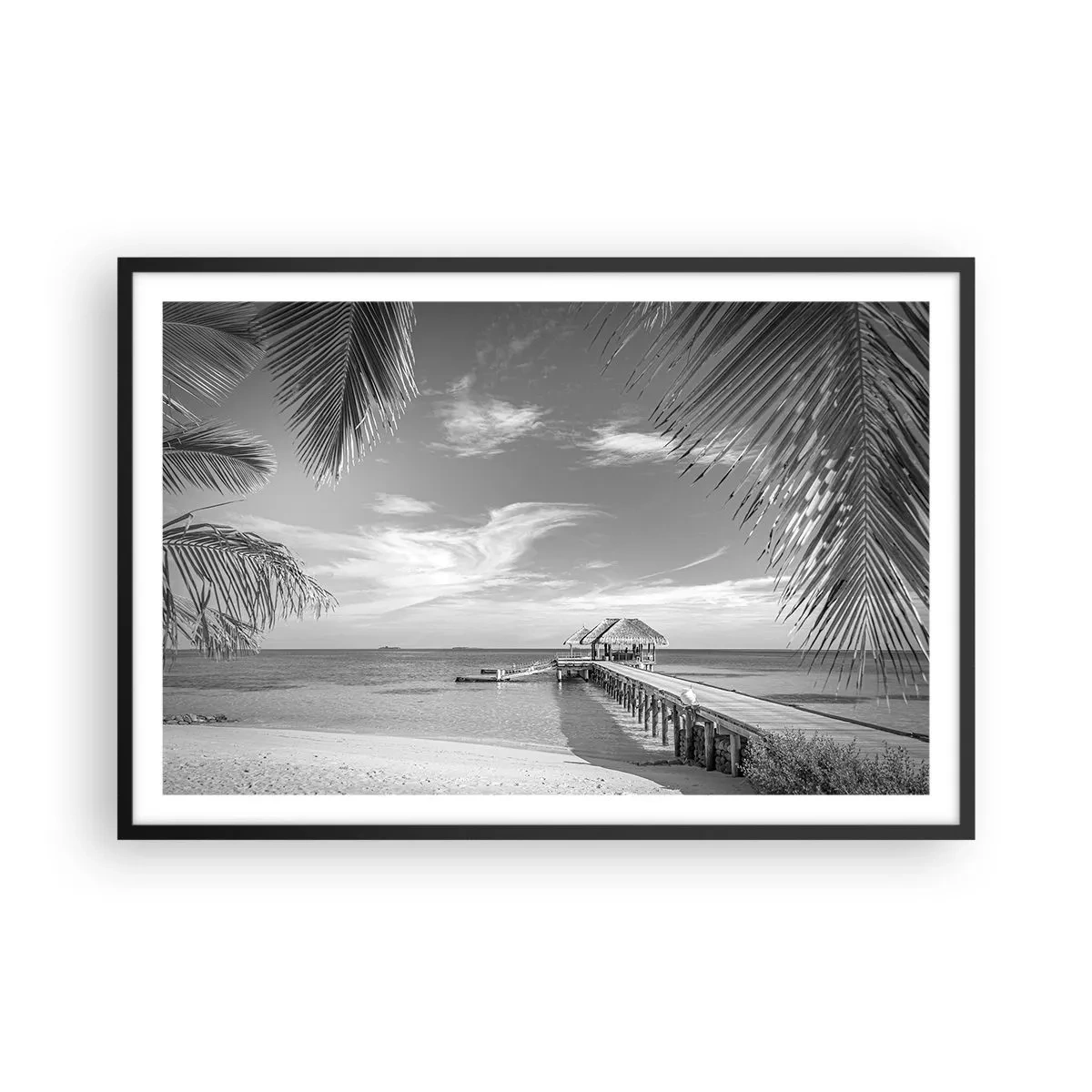 Poster in een zwarte lijst - Herinnering of droom? - 91x61 cm