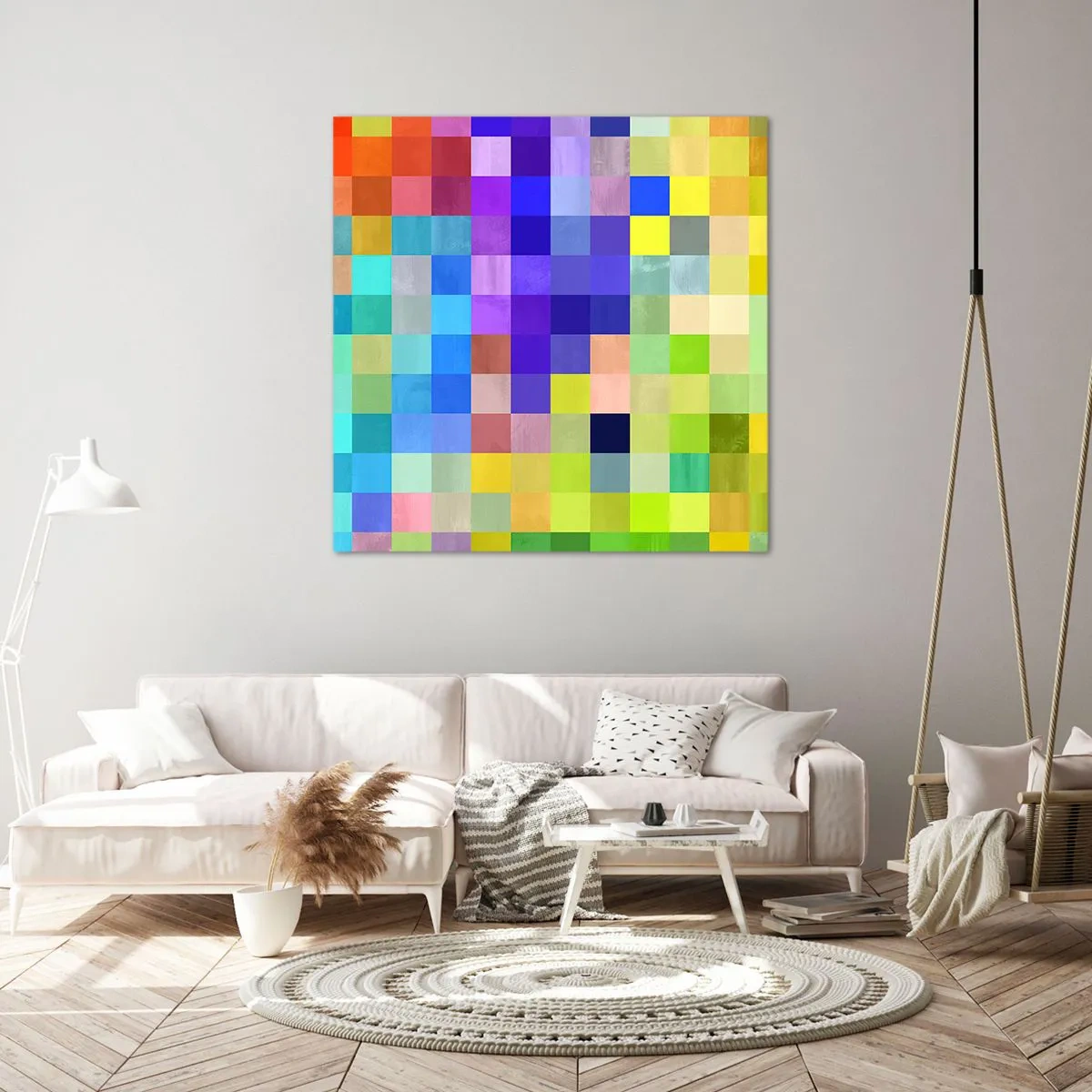 Schilderen op canvas - Alle anderen, allemaal gelijk - 60x60 cm