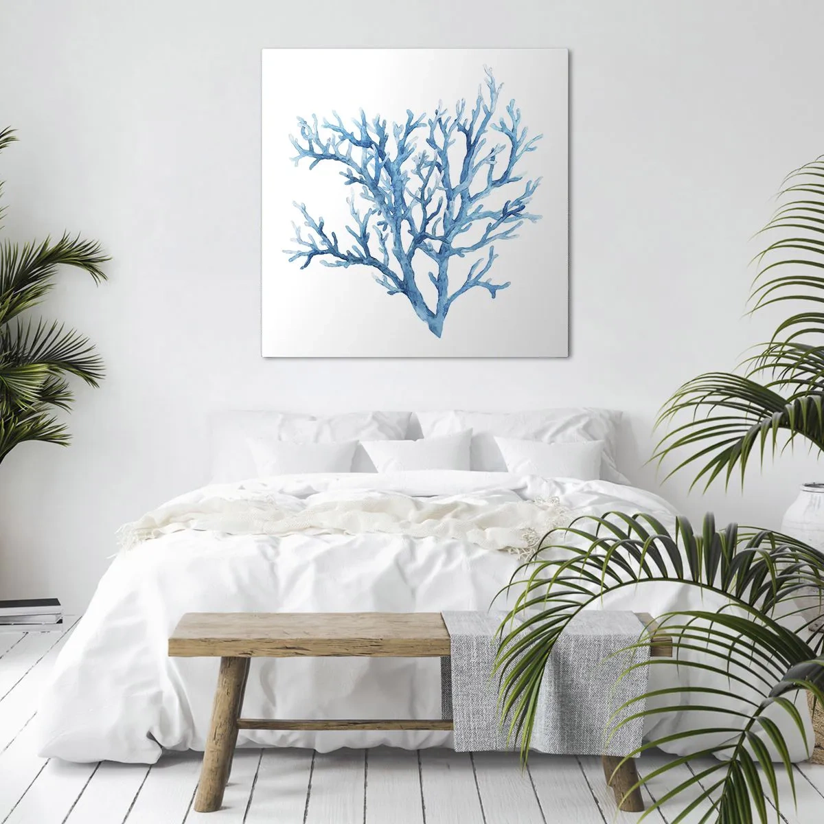 Schilderen op canvas - Nautische filigraan - 60x60 cm