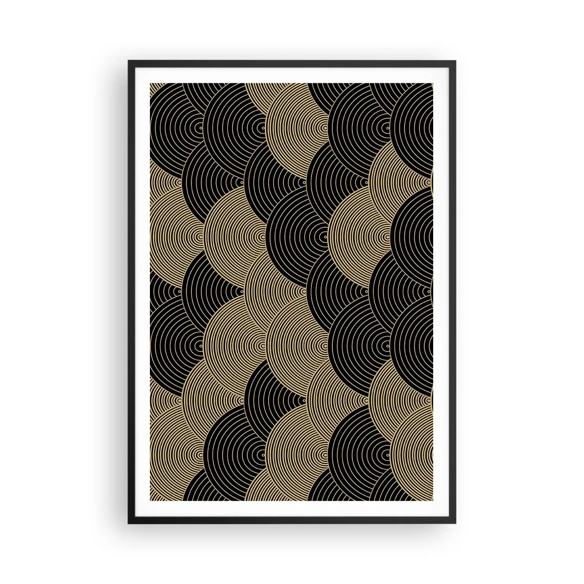 Poster in een zwarte lijst - Eenheid in veelheid - 70x100 cm