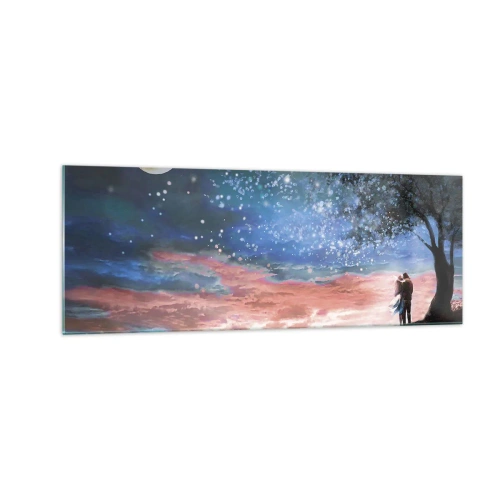 Schilderen op glas - Een sterrenspektakel - 140x50 cm