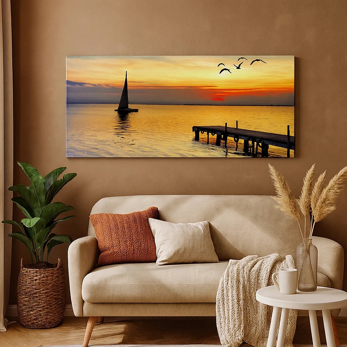 Schilderen op canvas - De avonden keren terug - 30x30 cm