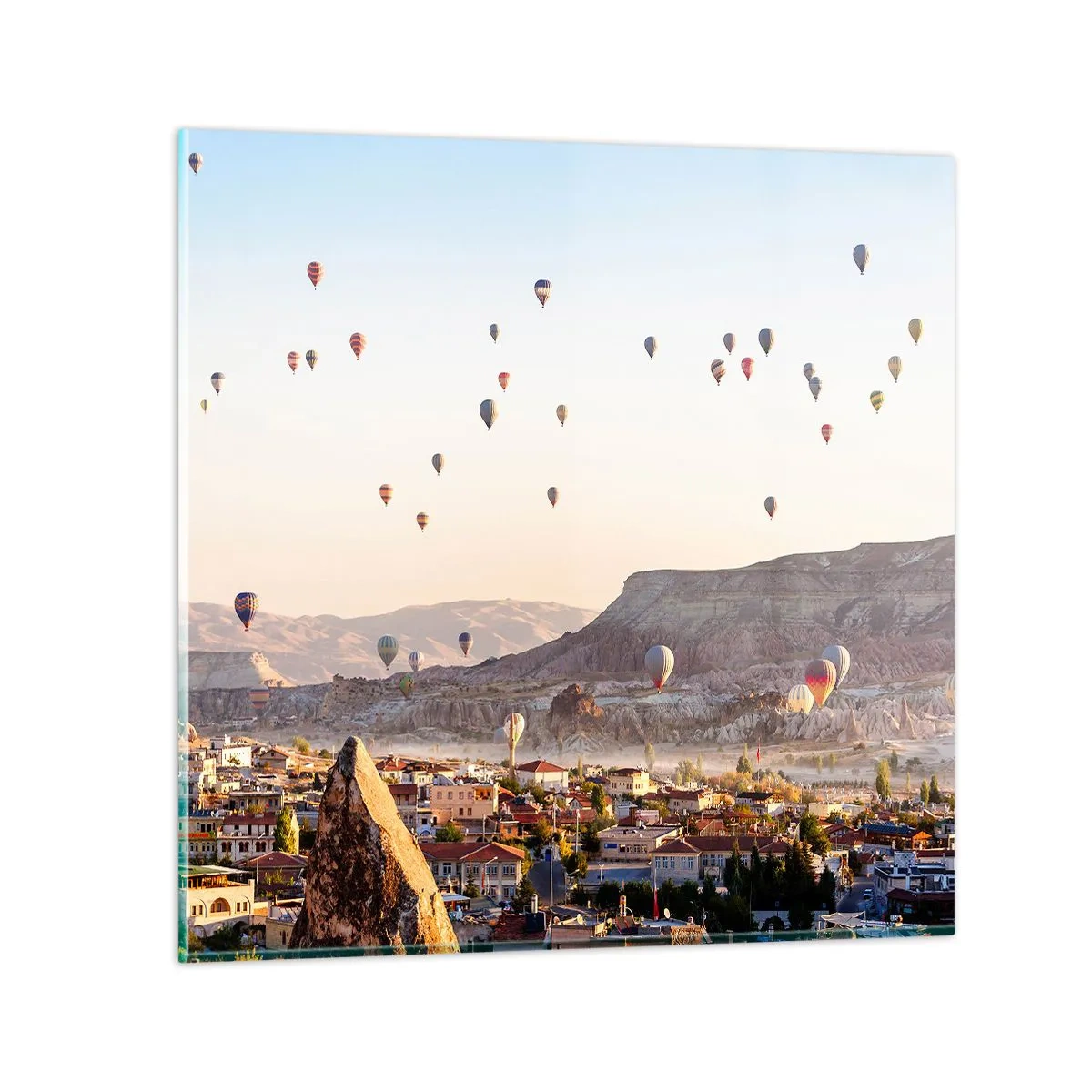 Schilderen op glas - Als schepen in de lucht - 50x50 cm