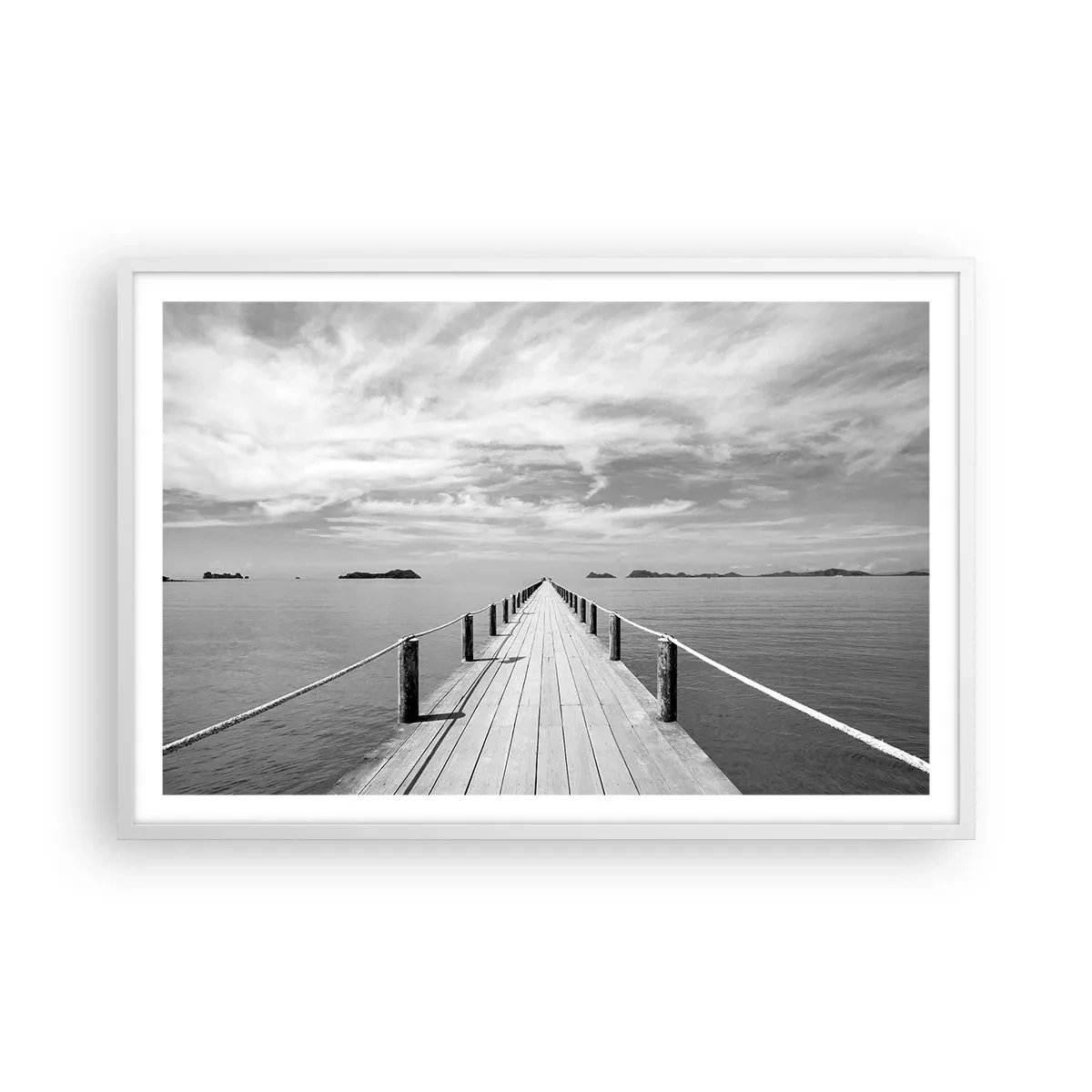 Poster in een witte lijst - Of misschien een reis... - 91x61 cm