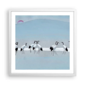 Poster in een witte lijst - Na een warme dag - 50x50 cm