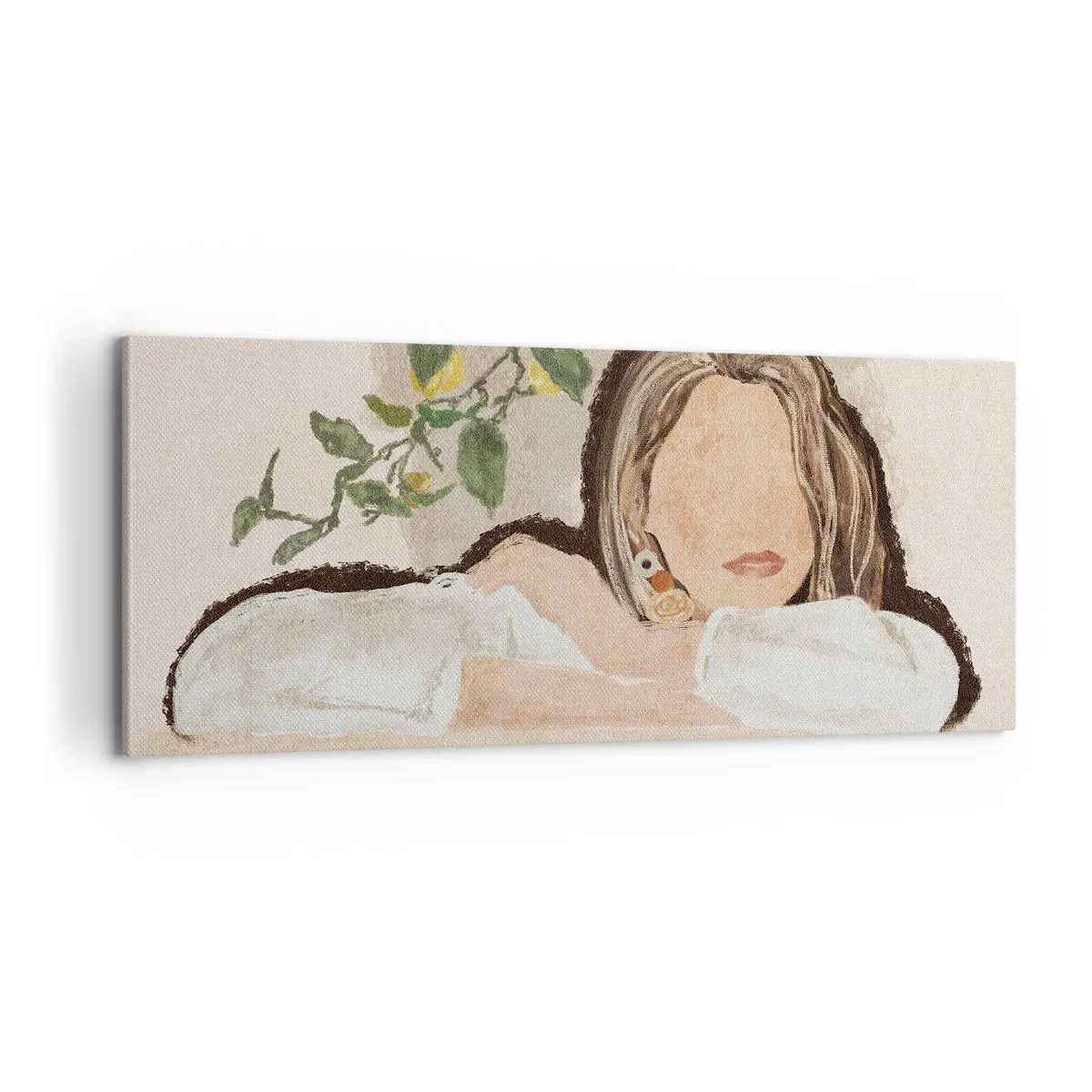 Schilderen op canvas - Zuidelijke schoonheid - 100x40 cm
