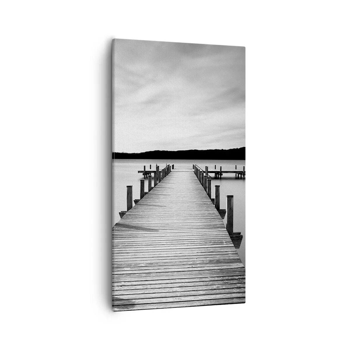 Schilderen op canvas - Bij de waterput - vrede - 55x100 cm