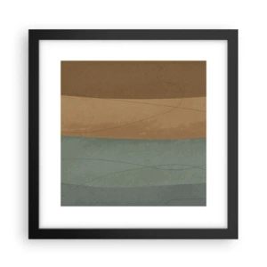 Poster in een zwarte lijst - Horizontale compositie - 30x30 cm