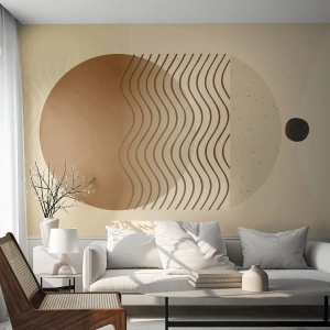 Fotobehang Standard Eco - Over de oorsprong van geometrische figuren - Abstractie, Deel, Minimalisme - 200x140 cm