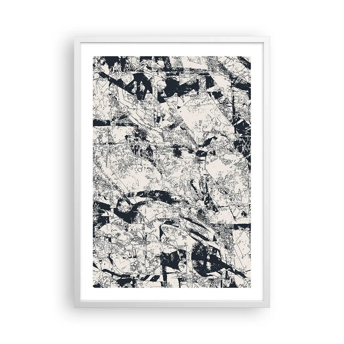 Poster in een witte lijst - Interpenetratie van tegenstellingen - 50x70 cm