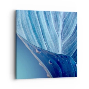 Schilderen op canvas - Verborgen druppels blauw - 30x30 cm